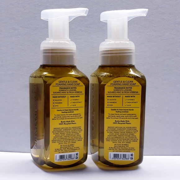 Bath & Body Works LIMONCELLO Gentle Foaming Hand Soap, 8.75 fl oz (2 pack) - Picture 3 of 3